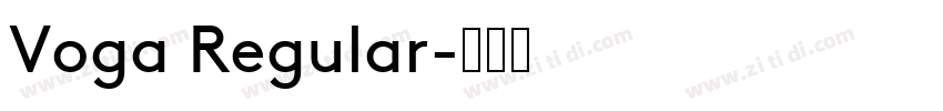 Voga Regular字体转换